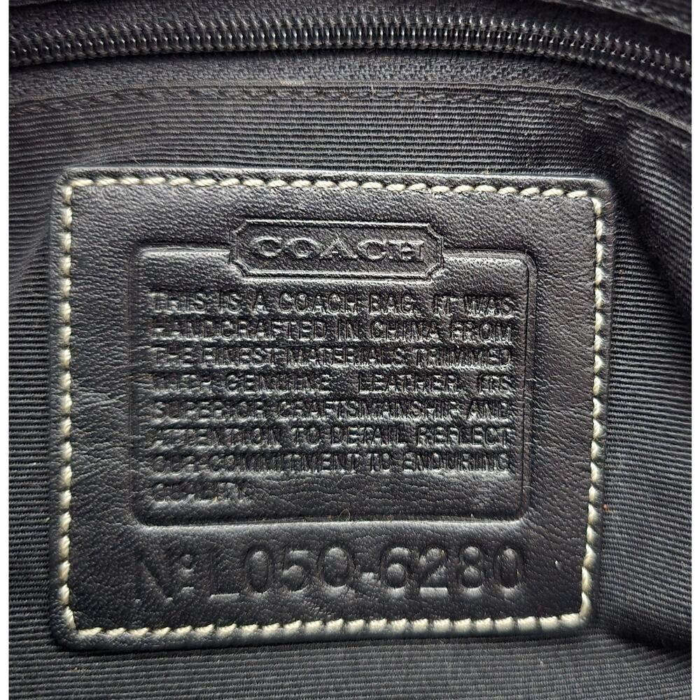 COACH Y2k Vintage Black Jacquard Soho Shoulder Top Handle Handbag 6280 EUC - Picture 13 of 14